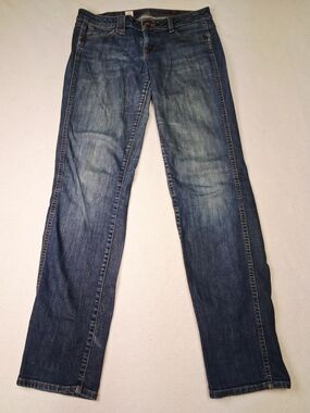 Volcom Women’s Boot-Cut Jeans in Washed Blue Denim